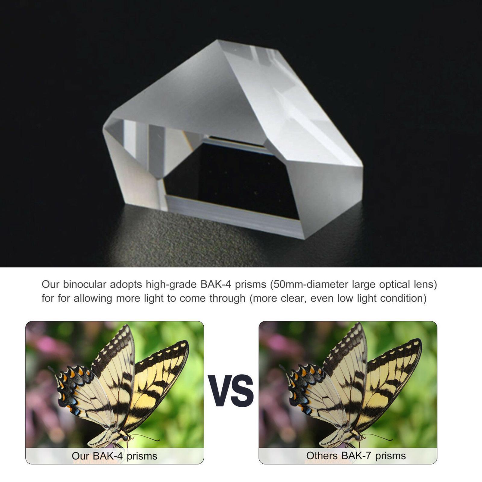20x50 Binoculars Bird Watching Hunting Concert Waterproof Low Light Night Version Binoculars, Lightweight and Easy to Carry