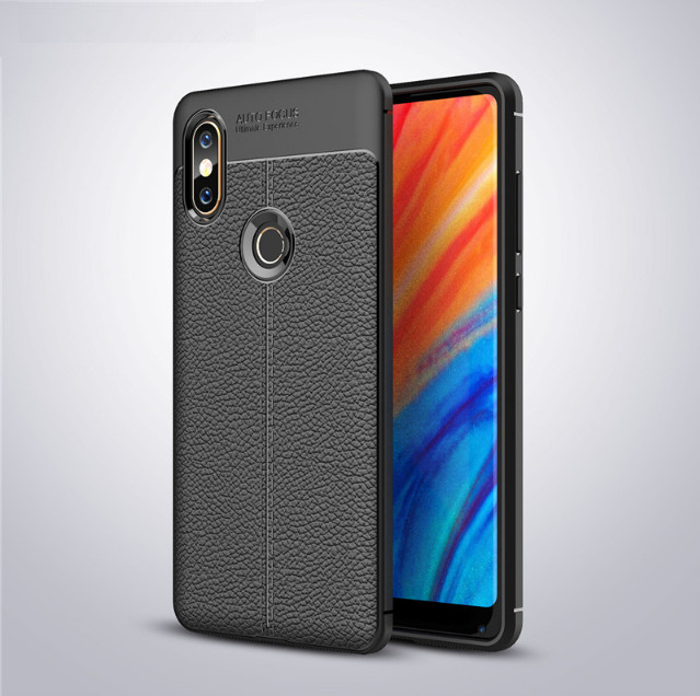 Ốp lưng Xiaomi Mi Mix 2s silicon giả da, chống sốc