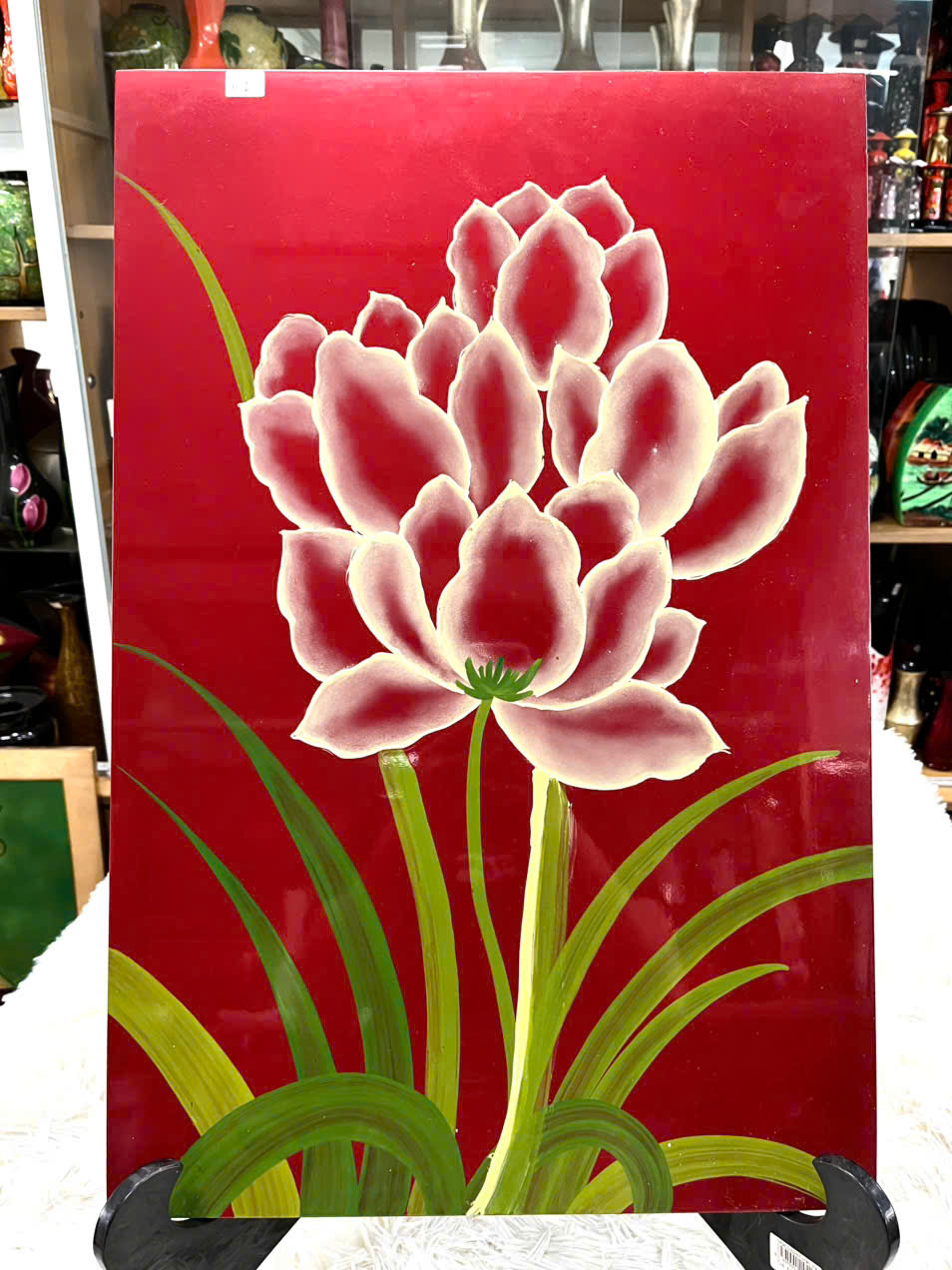 Tranh sơn mài - HOA SEN, HOA HỒNG,....cao cấp size 40x60 cm thích hợp để trang trí, làm quà tặng