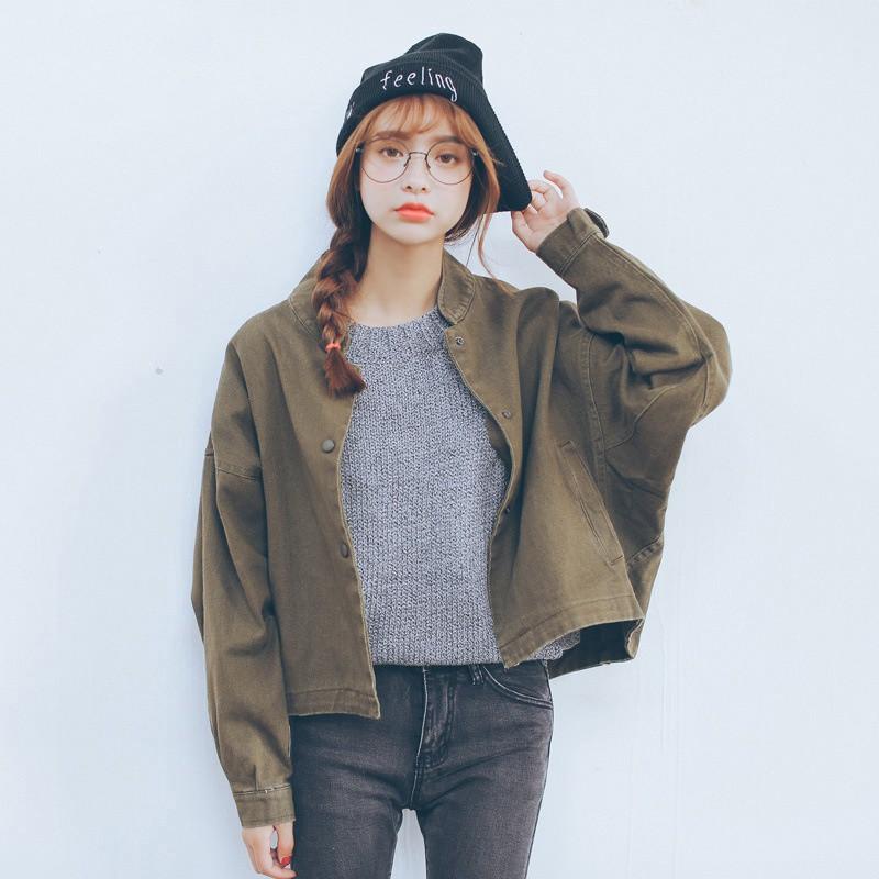 Áo khoác Harajuku Hàn Quốc dáng rộng cho nữ