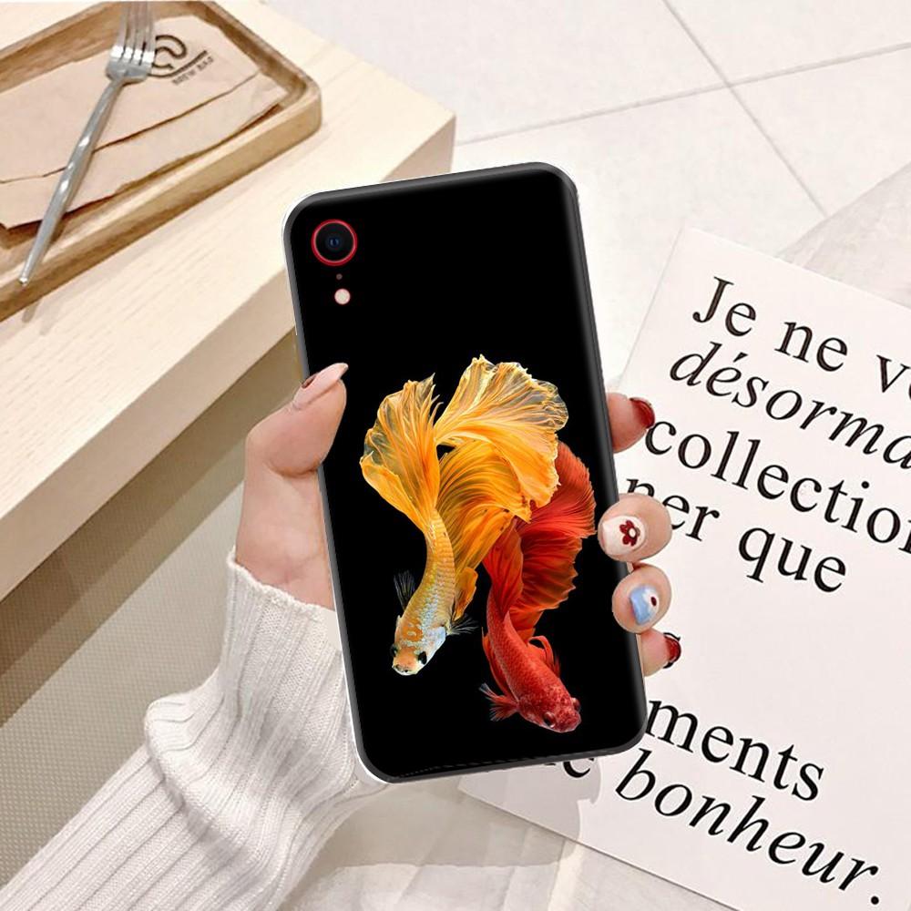 Ốp lưng dành cho điện thoại iPhone XR Silicon dẻo hình Cá Bette Rồng