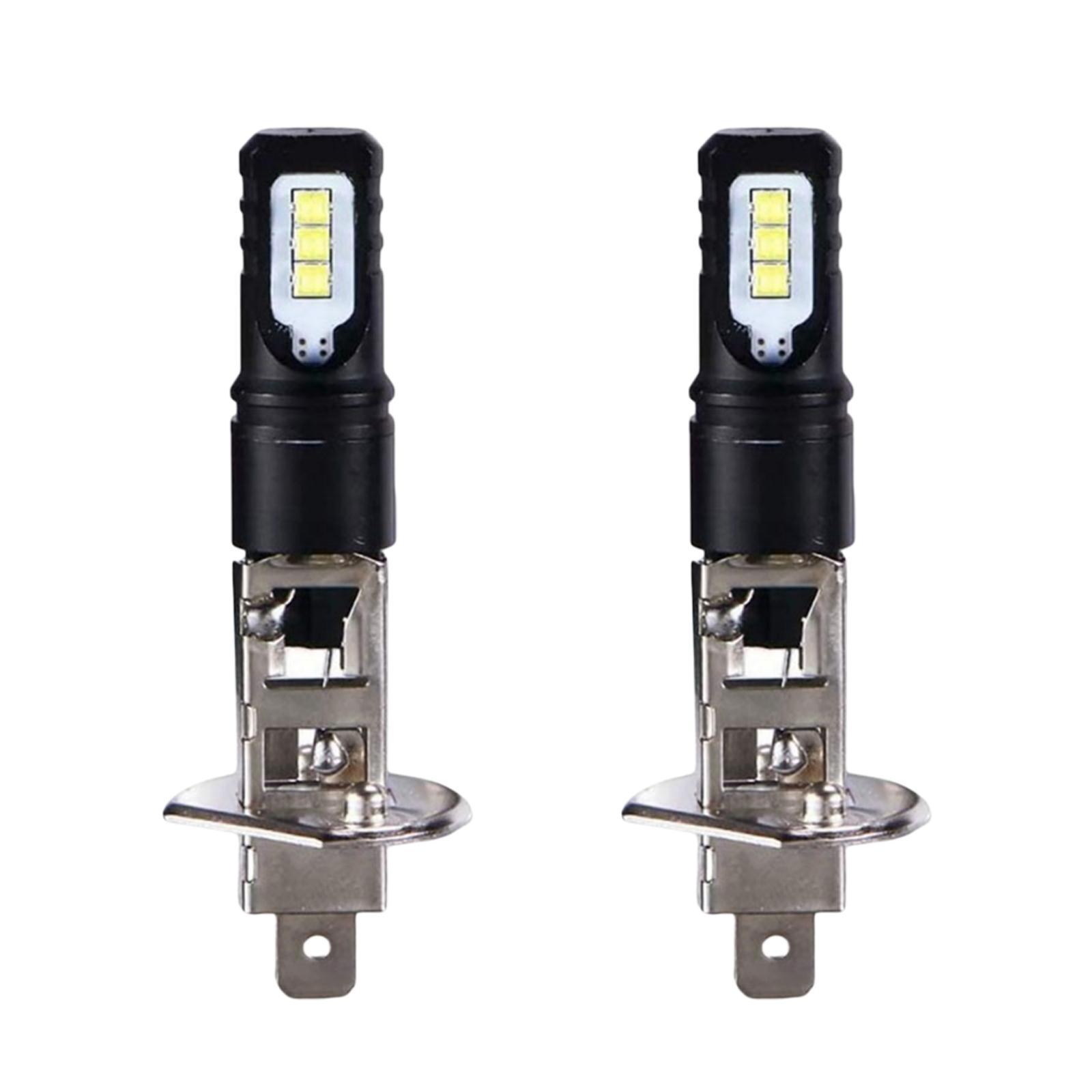 2-Pack LED Fog Lamp Bulbs H1 H3 1200LM Daytime Running Lights Fit for Car Lighting Components