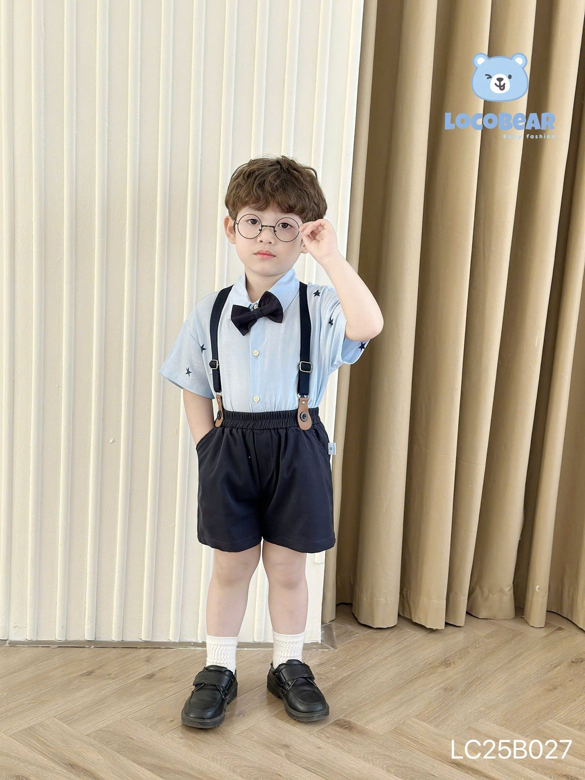 Set bộ sơ mi cho bé trai đi chơi đi tiệc phong cách Hàn Quốc size 10-25kg chất kate mềm nhẹ dễ mặc