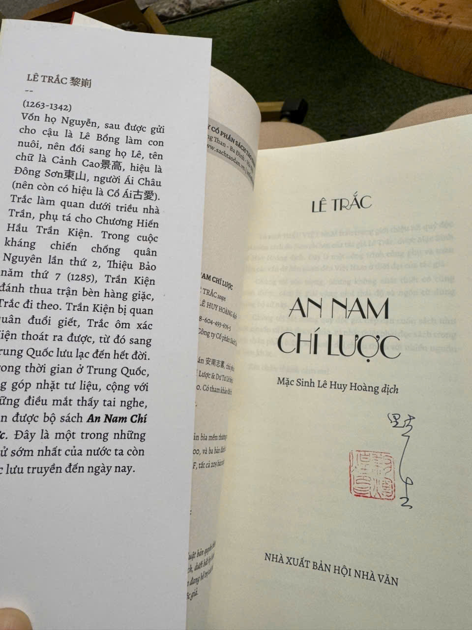 AN NAM CHÍ LƯỢC – Lê Trắc – Mặc Sinh Lê Huy Hoàng dịch – Tao Đàn – NXB Hội nhà văn