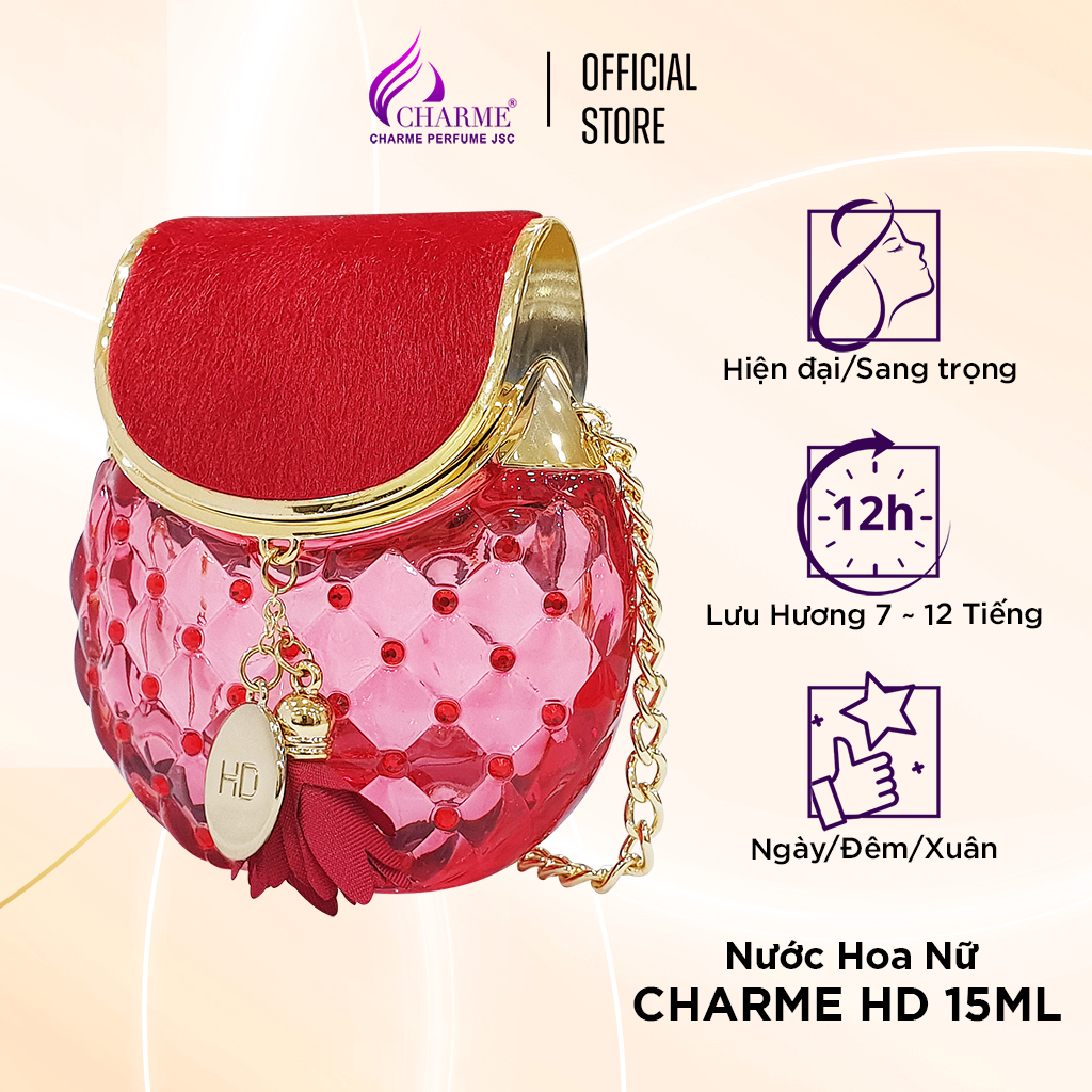 Nước hoa nữ thơm lâu, Charme HD, cho cô nàng quyến rũ, gợi cảm, hiện đại