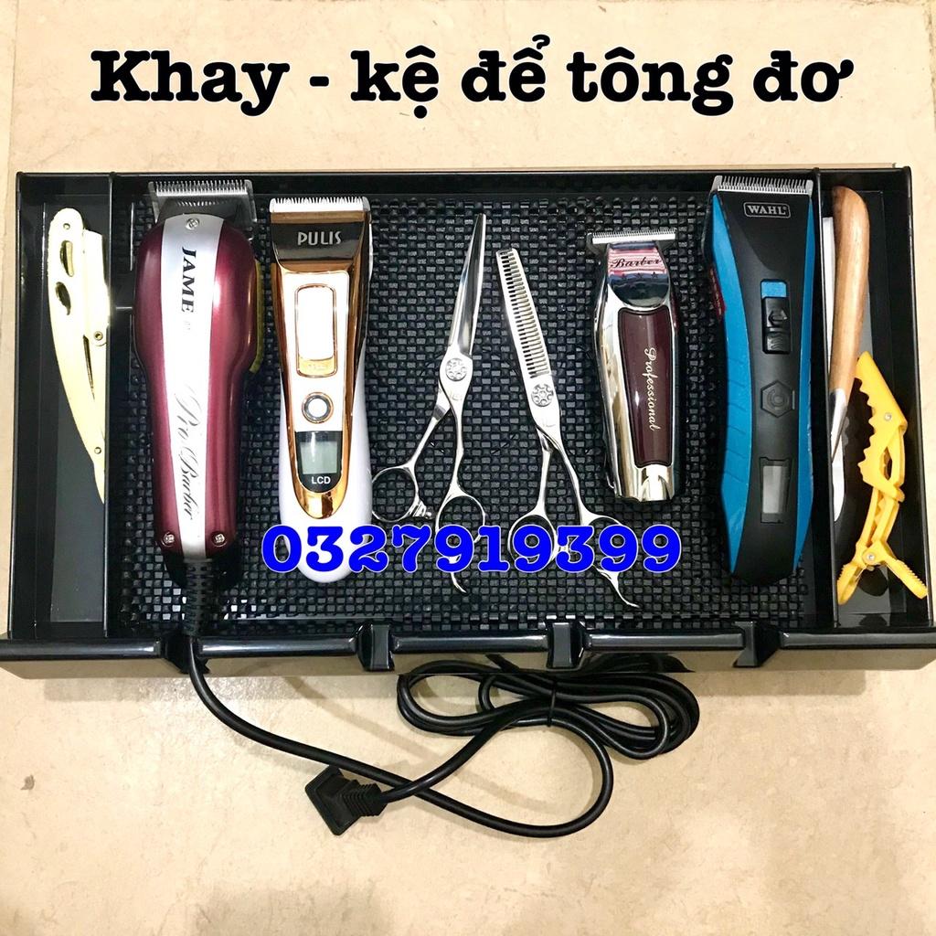 Khay đựng tông đơ - đồ nghề tóc (khay nhựa cứng )