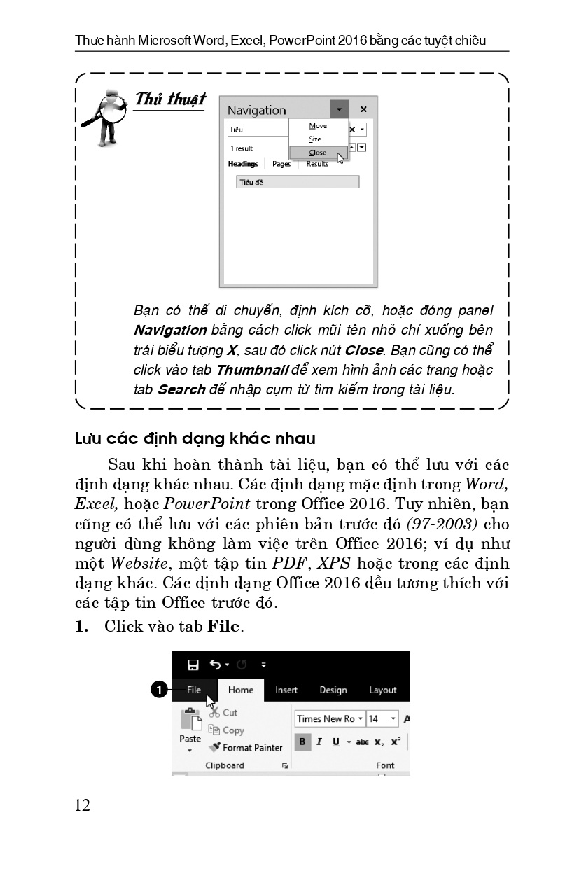 Thực Hành Microsoft Word - Excel - Powerpoint 2016 Bằng Các Tuyệt Chiêu (Kèm CD)