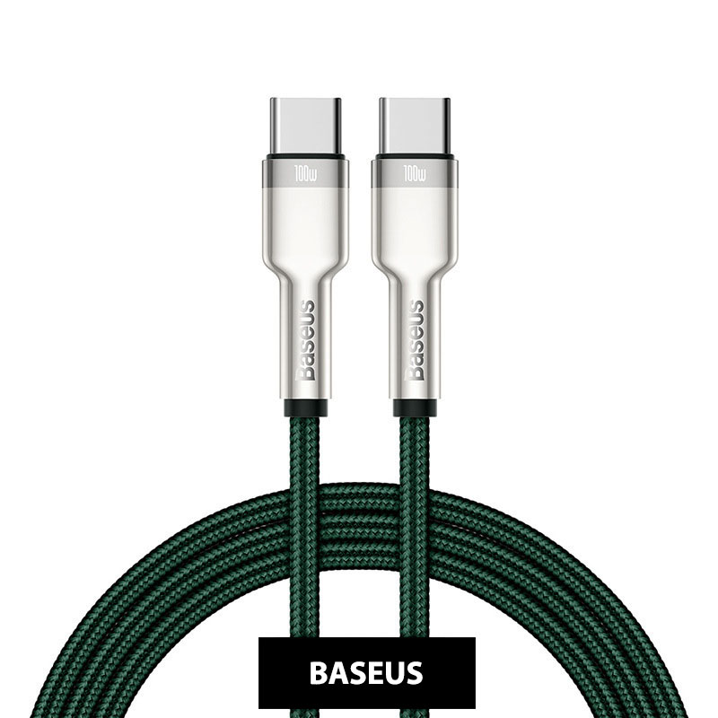 Cáp sạc siêu nhanh 100W Baseus Cafule Series Metal Data Cable Type-C to Type-C (100W) - Tốc độ truyền dữ liệu: 480Mbps -  Hàng chính hãng