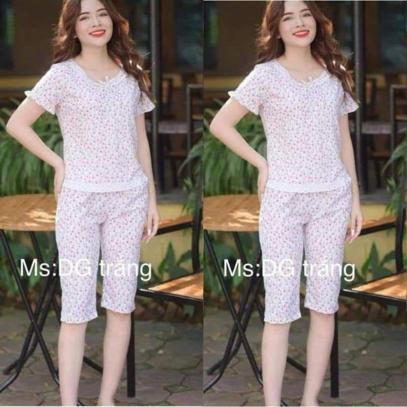 Bộ hai dây bản to clover, quần áo mặc nhà, đồ ngủ ảnh thật đủ size