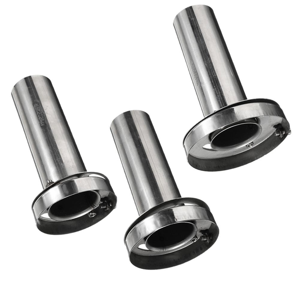 Insert Removable Stainless Steel Round Exhaust Tip Silencer Muffler 3.5 inch/4 inch/ 4.5 inch