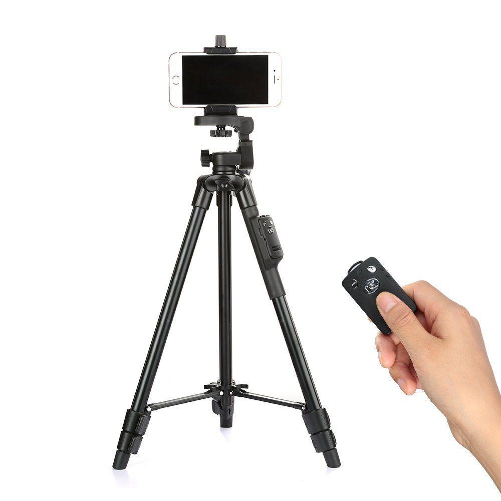 Chân Đế Máy Ảnh, Camera, Điện Thoại Tripod TTX-6218 Có Remote Bluetooth, Kẹp Điện Thoại Xoay Ngang Dọc
