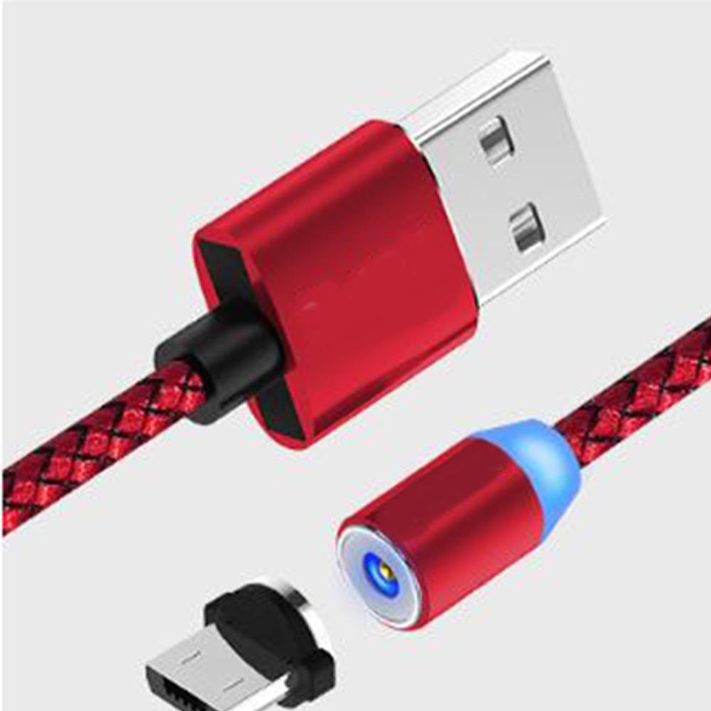 Combo Dây Cáp Sạc Từ Tính Hút Nam Châm Tốc Độ 2.4A 3 Đầu Chân YBD Cổng USB Type C Nhiều Màu Nhiều Kích Thước Lựa Chọn - Xám - 2M