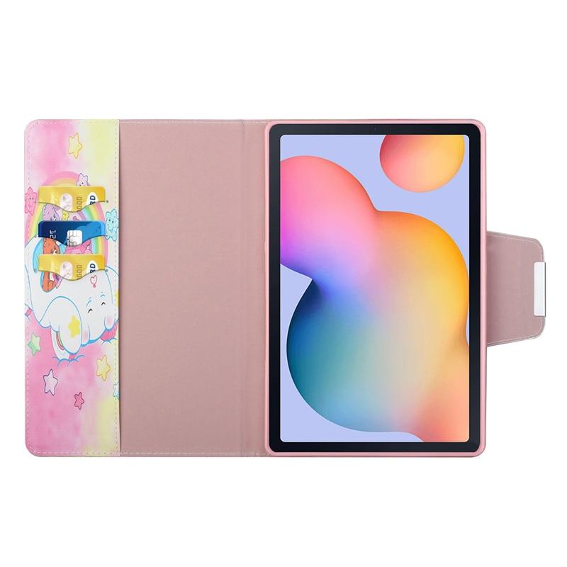 Bao da máy tính bảng họa tiết gấu hoạt hình dễ thương cho Samsung Galaxy Tab S6 Lite SM-P610 P615 Tab S6 Lite 10.4 inch