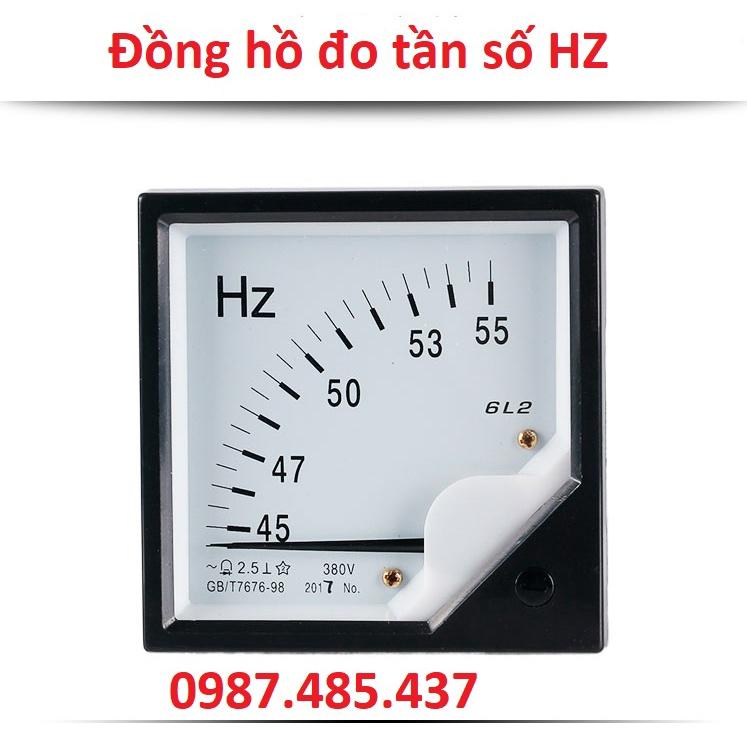 Đồng hồ đo tần số HZ 220V 380V ( 45-55HZ) - Đồng hồ HZ 6L2