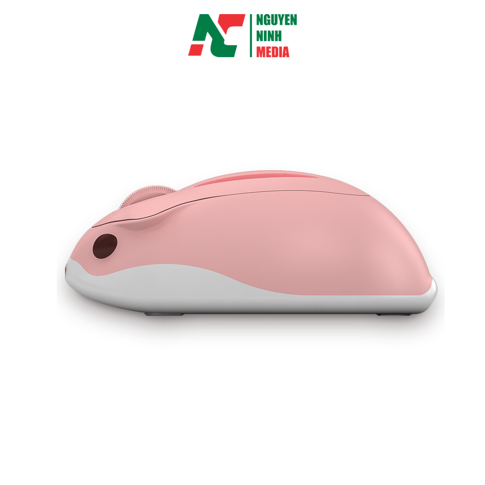 Chuột máy tính không dây Akko Hamster MOMO Plus (Pink) New Version - Hàng chính hãng