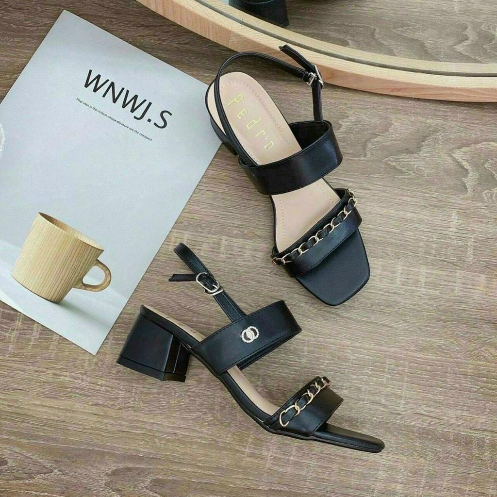 Sandal nữ cao gót viền xích (Mã A94 - VNXK