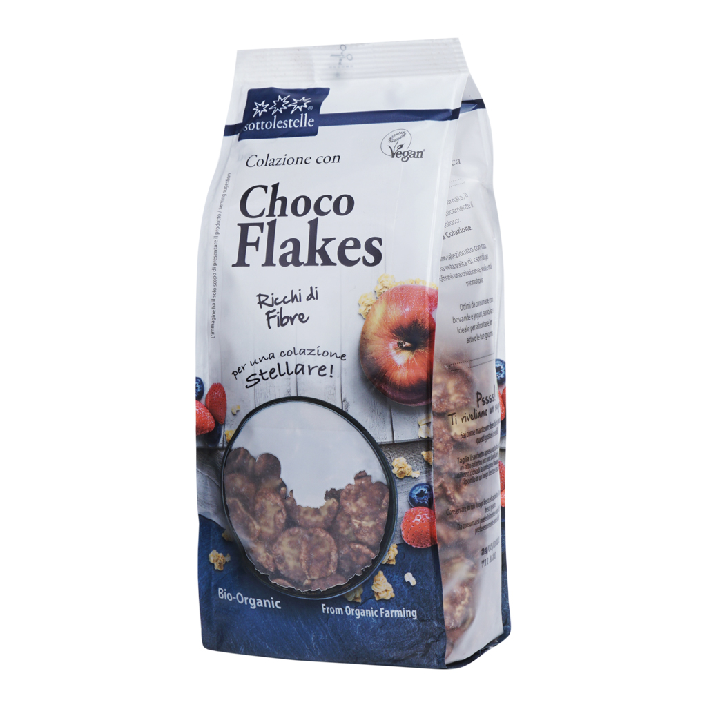 Ngũ cốc hữu cơ bắp ngô socola Sottolestelle 300g Organic Choco Flakes