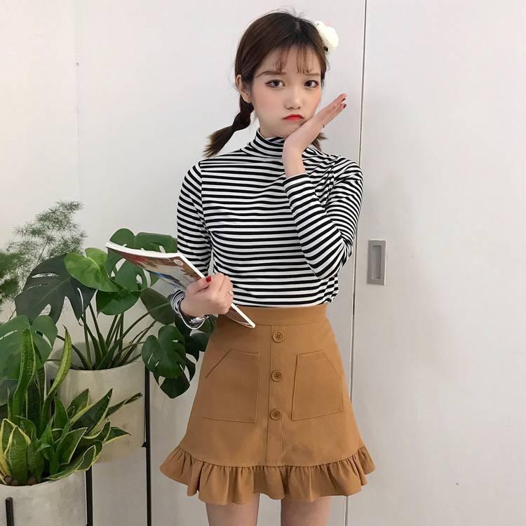 Quần giả váy nữ BÈO ĐUÔI CÁ phối lưng thun co giãn chất tuyết mưa xinh xắn