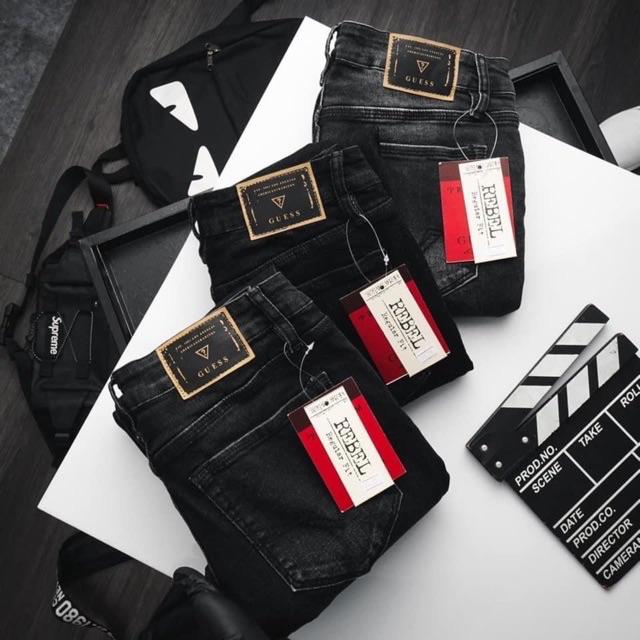 Size Quần short jean nam bigsize - siZe lớn cao cấp đen xám