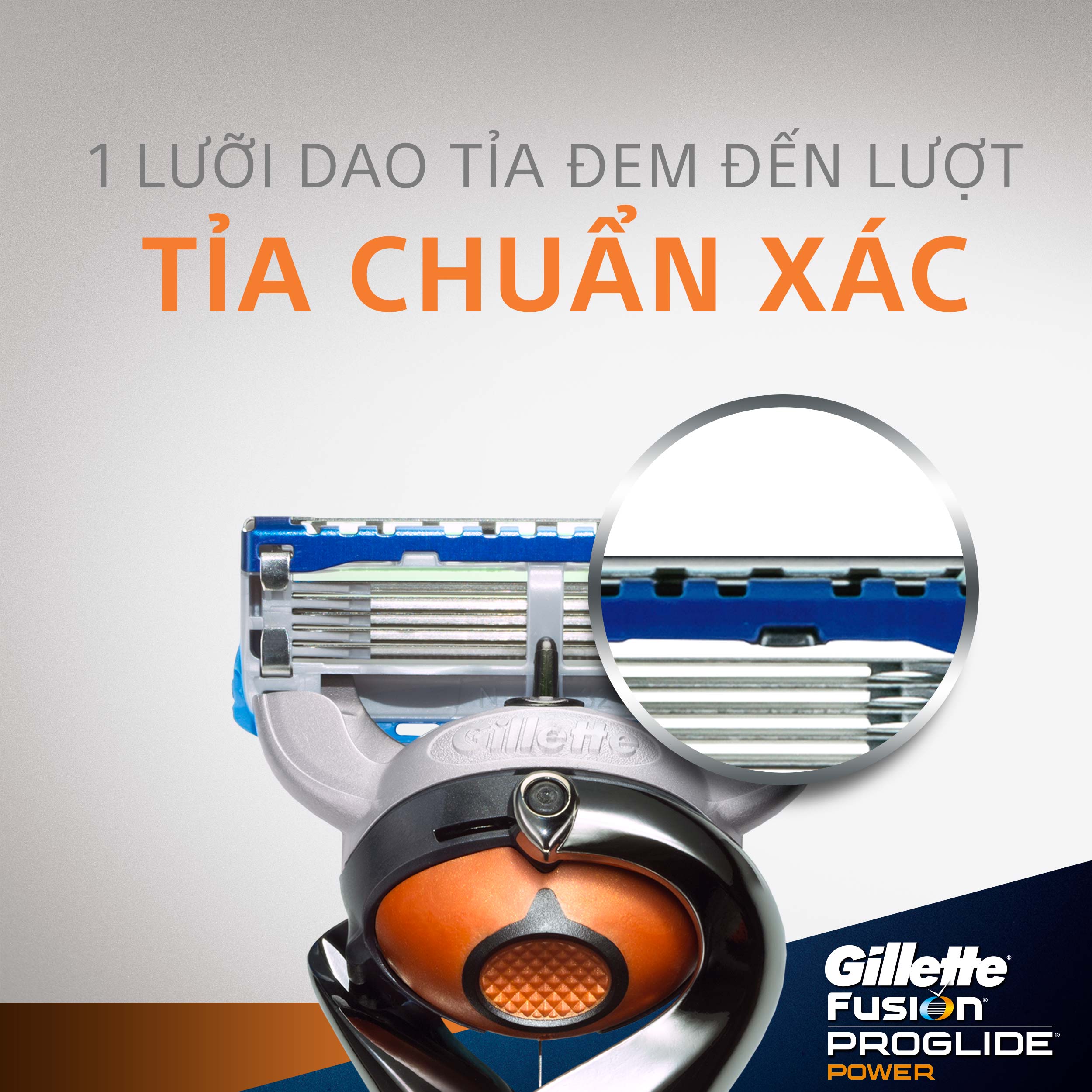 Lưỡi Dao Cạo Râu GILLETTE Fusion ProGlide (Vĩ 2 Lưỡi)