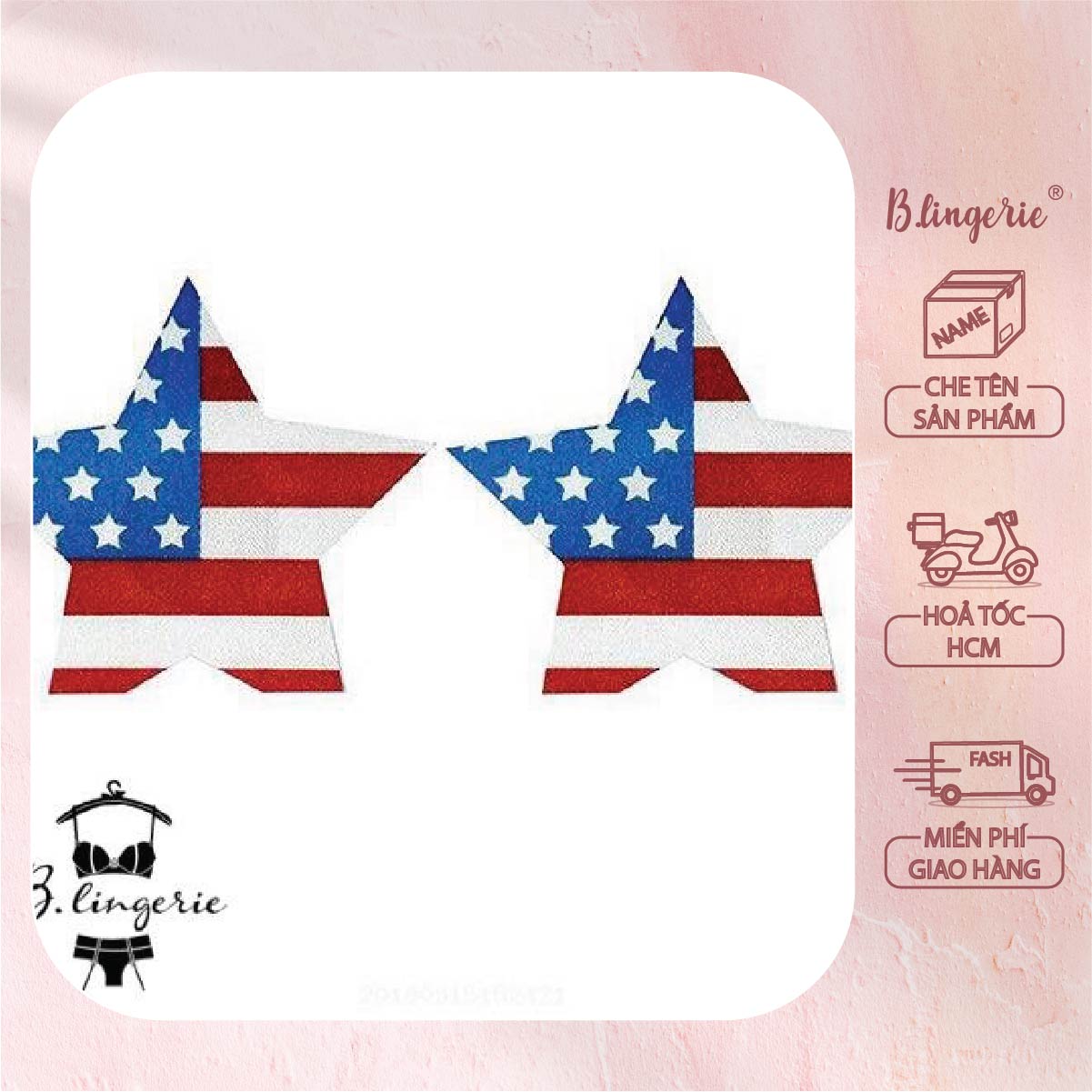 Miếng Dán Ngực Cá Tính Ngôi Sao - B.Lingerie