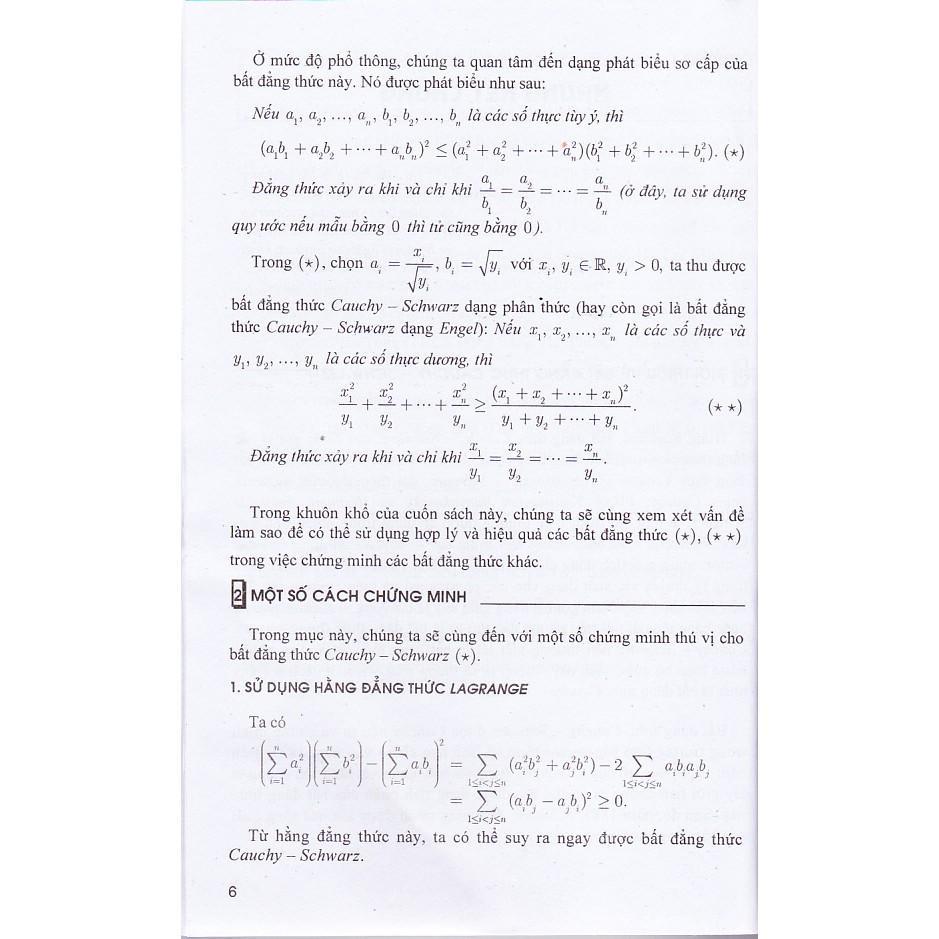 Sách - Sử Dụng Phương Pháp Cauchy - Schwarz Để Chứng Minh Bất Đẳng Thức - Tái Bản 5 - Hồng Ân
