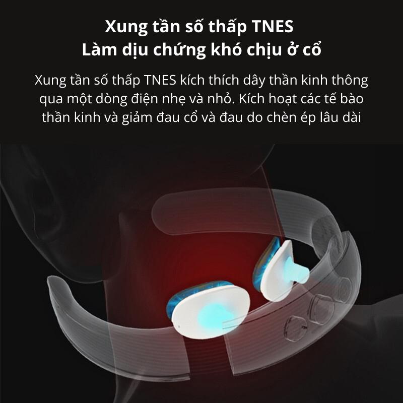 Máy Massage Cổ Vai Gáy Mát Xa Cột Sống Cổ Xung Điện 5 Chế Độ 15 Cường Độ Bugu BG-NM1 - Hàng Chính Hãng