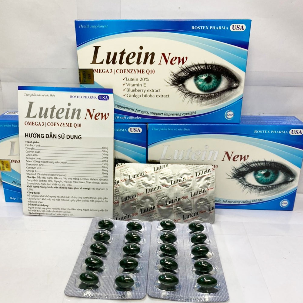 Viên uống Lutein New Omega 3 bổ mắt và tăng cường thị lực