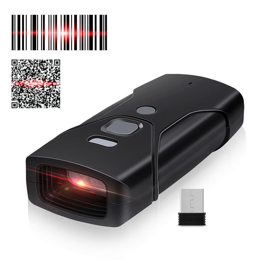 HC-202D Barcode Scanner Wired+2.4G+BT Three-mode Connection Support One-dimensional Barcode/QR Code Fast Scanning