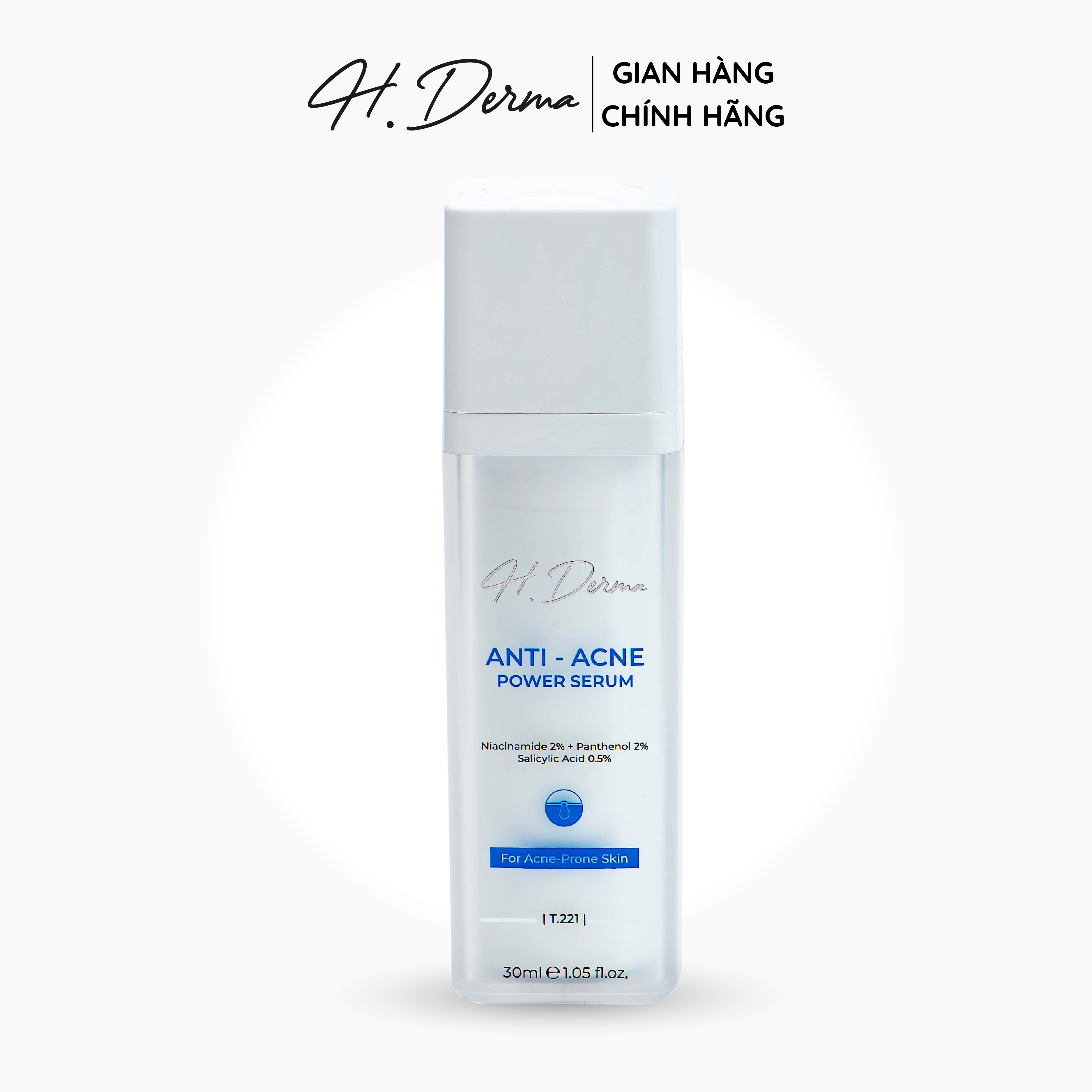 Serum ngăn ngừa mụn T221 H.Derma Anti- Acne Power Serum