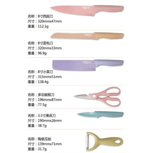 Bộ dao kéo 6 món kháng khuẩn, chống gỉ