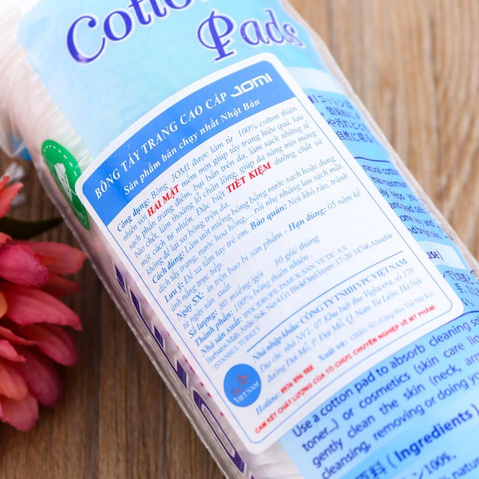 Bông tẩy trang Jomi Cotton Pads nhập khẩu Nhật Bản