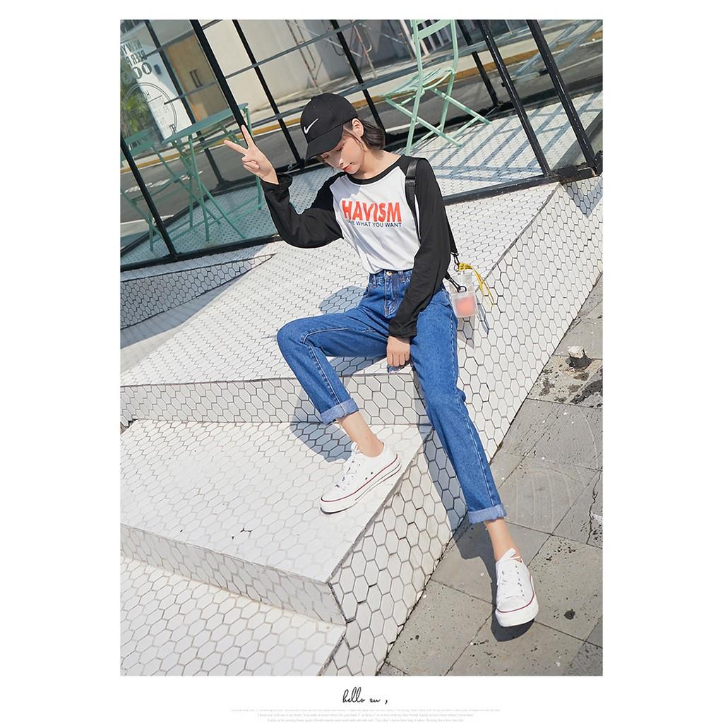 Quần Jeans Baggy UNISEX QJ001 BIGSIZE Trơn Đậm / Nhạt - Lưng Cao - Siêu tôn dáng - Không Giãn