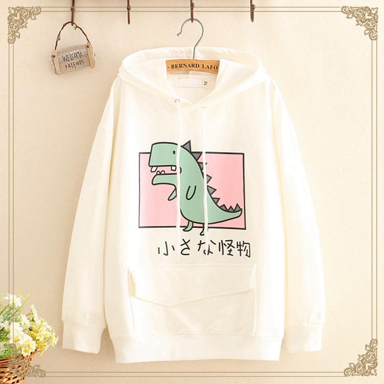 Áo Khoác Hoodie    Áo Khoác Nỉ Hoodie Khủng Long Cute (nhiều màu) mẫu hoodie mới nhất 2020