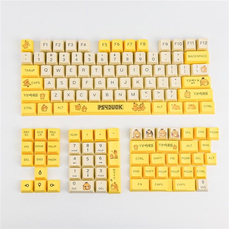 Bộ Keycap Ps4Ducky OEM PBT 131 Nút Chuyên Dùng Cho Bàn Phím Cơ