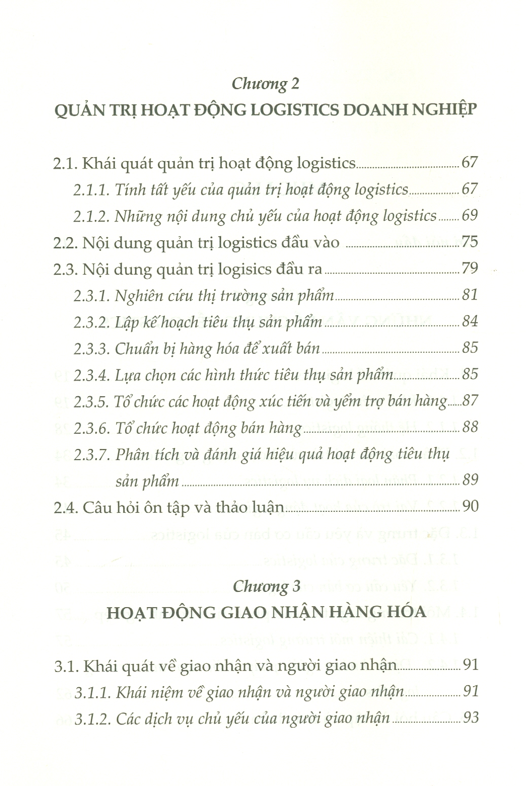 Giáo trình Quản Trị Hoạt Động Logistics Và Thương Mại Doanh Nghiệp