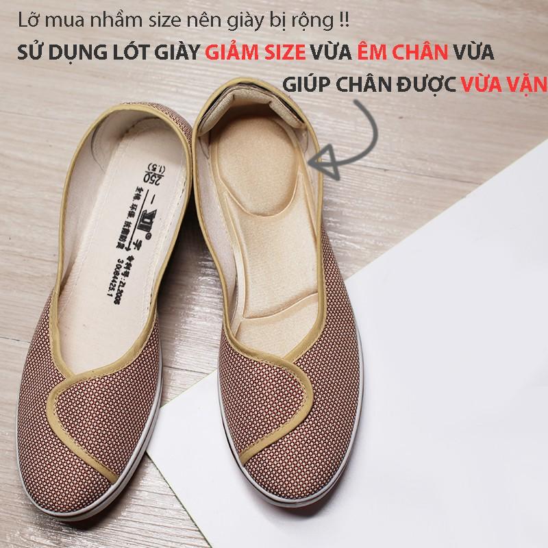 MIẾNG LÓT GIÀY GIẢM SIZE CHO GIÀY BỊ RỘNG, VẢI ÊM CHÂN VÀ THOÁNG KHÍ