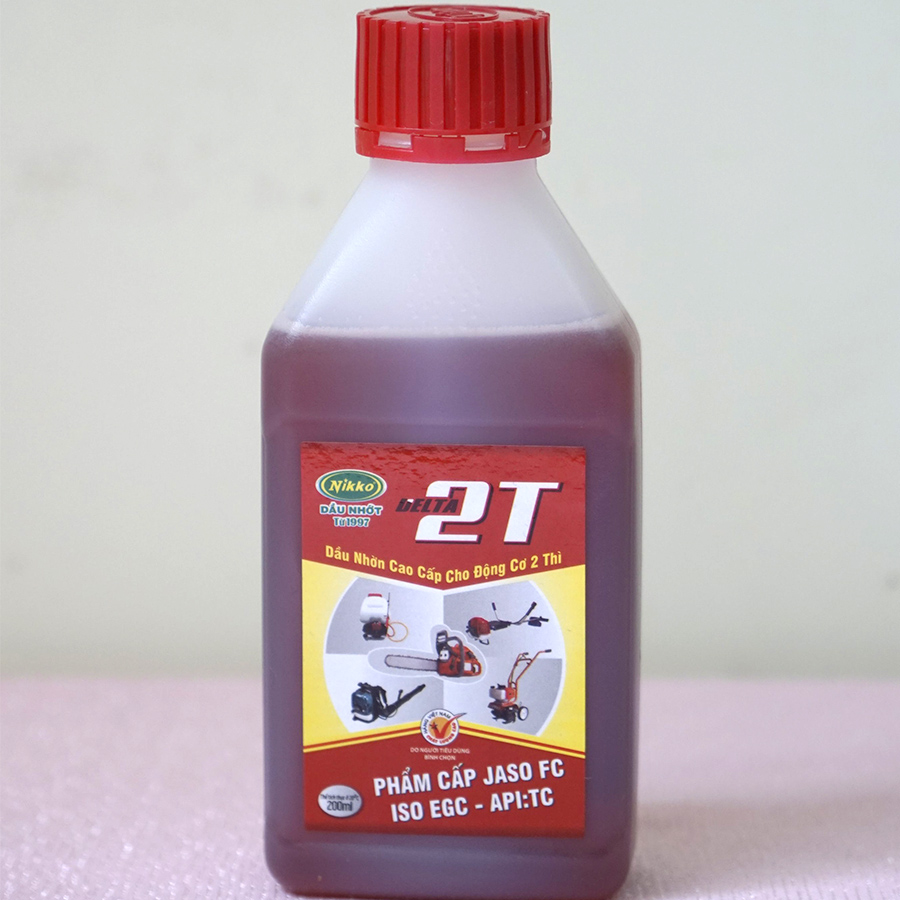Nhớt máy 2 thì NIKKO DELTA 2T (200 ml) JASO FC ISO EGC API: TC