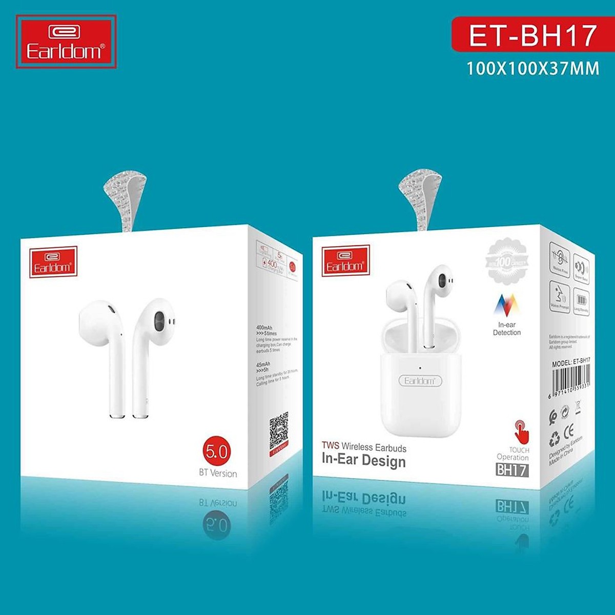 Tai nghe bluetooth không dây Earldom BH17 cho iPhone - Hàng chính hãng