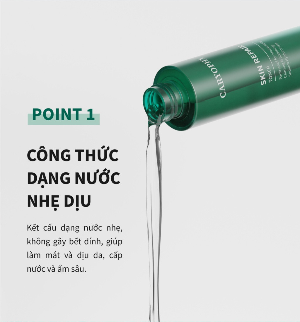 Nước Hoa Hồng Cấp Nước, Làm Dịu và Phục Hồi Da Caryophy SKIN REPAIR Toner 120ml