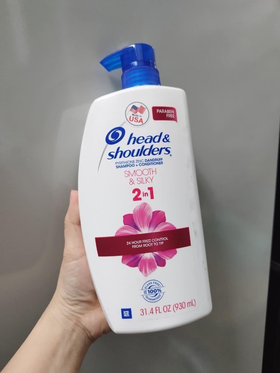 Dầu gội và xả 2 trong 1 Head &amp; Shoulder Smooth &amp; Silky 930ml