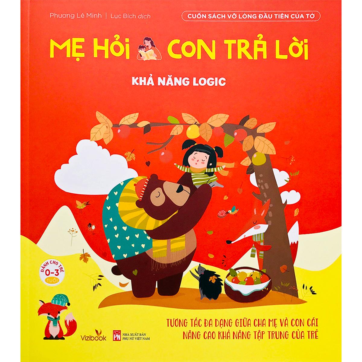 Mẹ Hỏi Con Trả Lời - Cuốn Sách Vỡ Lòng Đầu Tiên Của Tớ - Truyện kể cho bé trước giờ đi ngủ 0-3 tuổi (Bộ 6 Quyển)