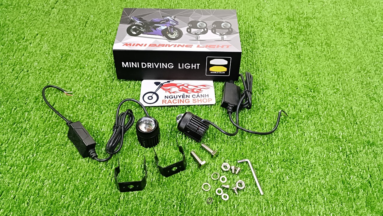 Cặp Đèn MINI DRIVING LIGHT đèn led trợ sáng dành cho xe máy