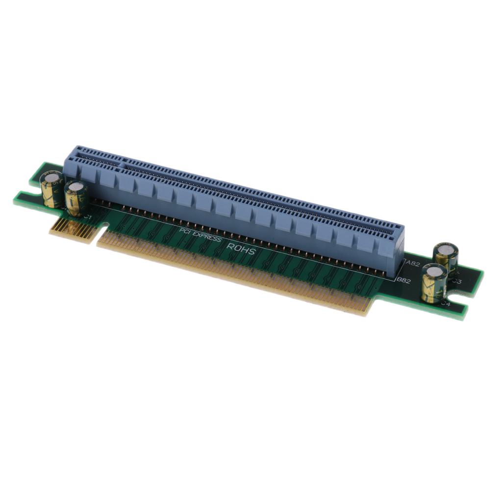 Expansion Board PCIe 16X 90 Degree Adapter Riser Card Converter