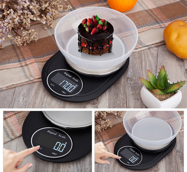 Cân điện tử nhà bếp Digital Electronic Scale độ chính xác cao cảm ứng vân tay chống nước