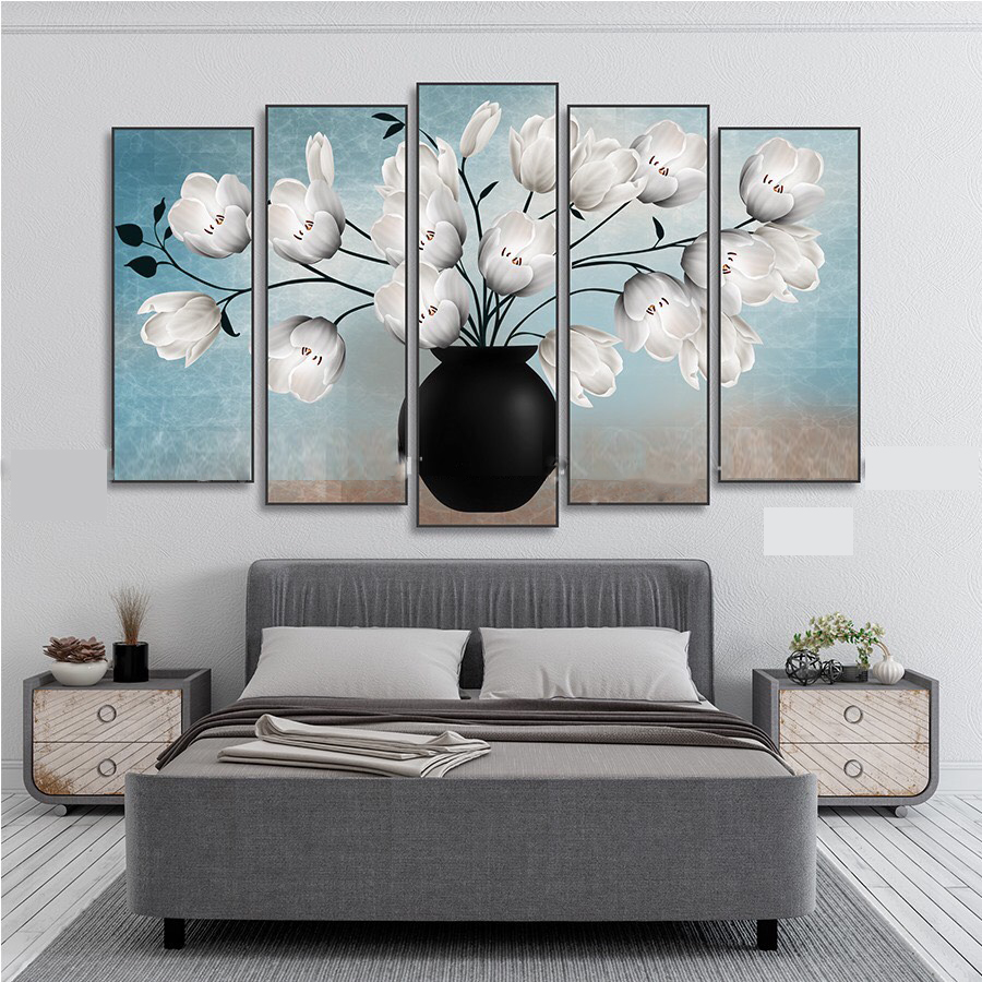 Tranh Treo Tường Hoa 3D Hiện Đại - Tranh Treo Tường Phòng Khách Hiện Đại