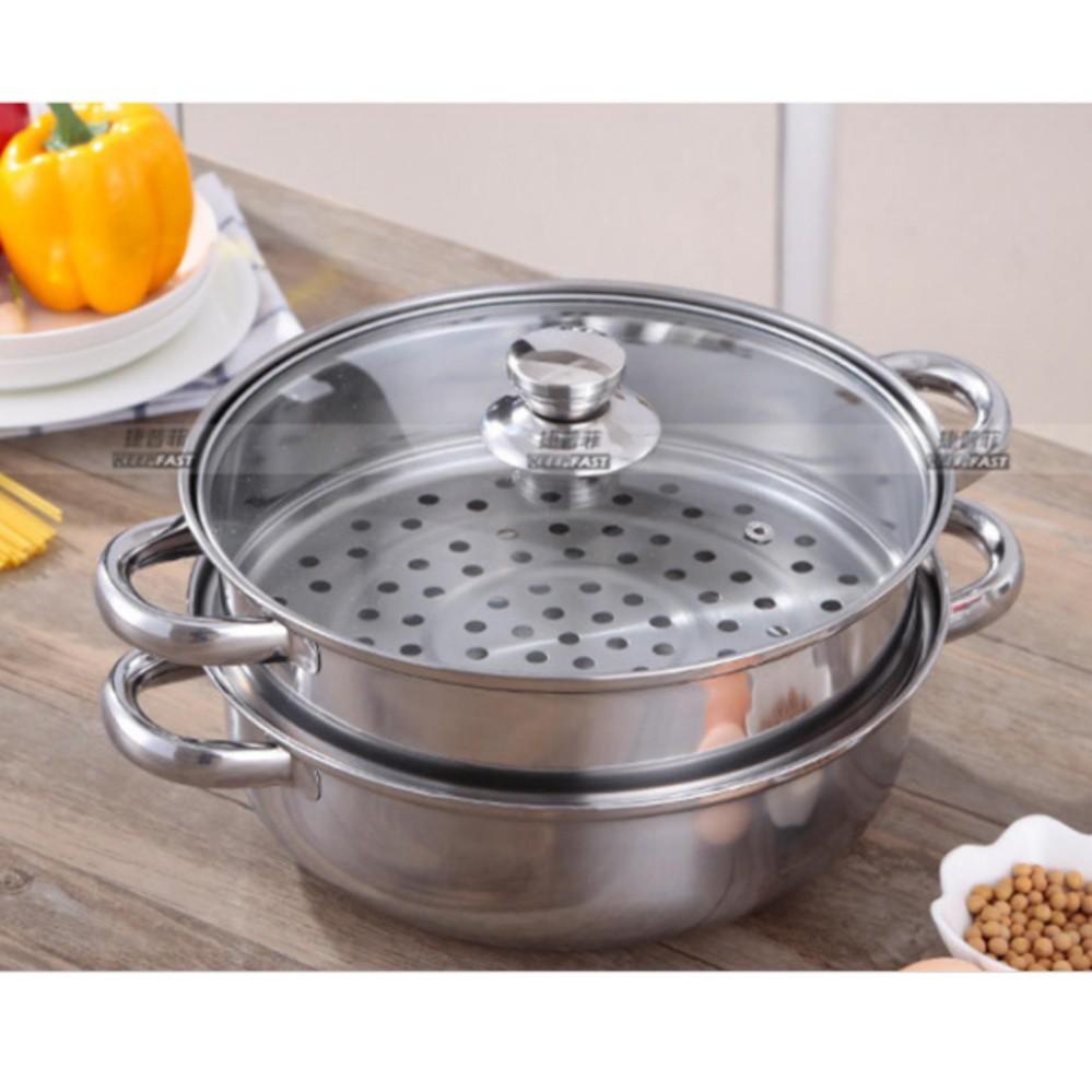 NỒI HẤP INOX 2 TẦNG CAO CẤP _ Giá Bán Sỉ Lẻ