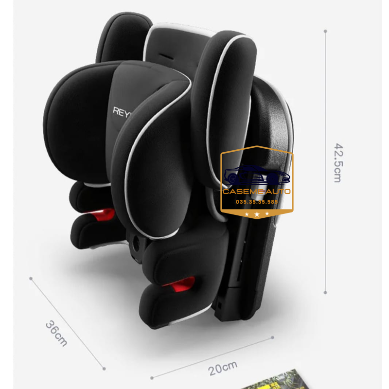 Ghế Ngồi Ô Tô Trẻ Em Reyi Isofix Cao Cấp Dùng Cho Bé Từ 9 Tháng Đến 12 Tuổi An Toàn Chắc Chắn Nhẹ 4kg - Hàng Chính Hãng