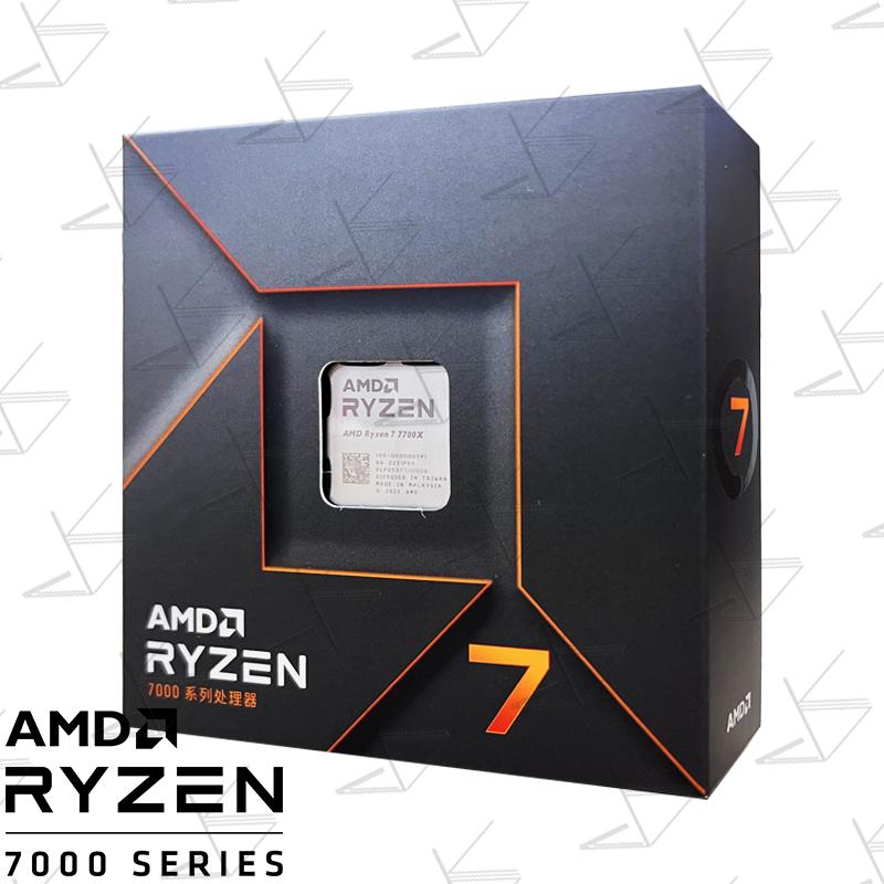 Mới AMD Ryzen 7 7700X R7 7700X HỘP 100-000000591 4.5GHz 8 Nhân 16 Luồng Processo 5nm Zen 4 Ổ Cắm 105W AM5 LGA1718 Không Quạt