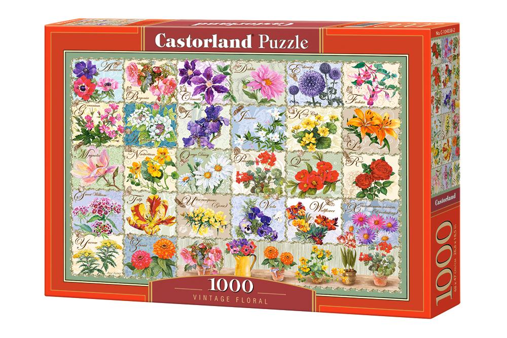 Xếp hình puzzle Vintage Floral 1000 mảnh CASTORLAND C-104338